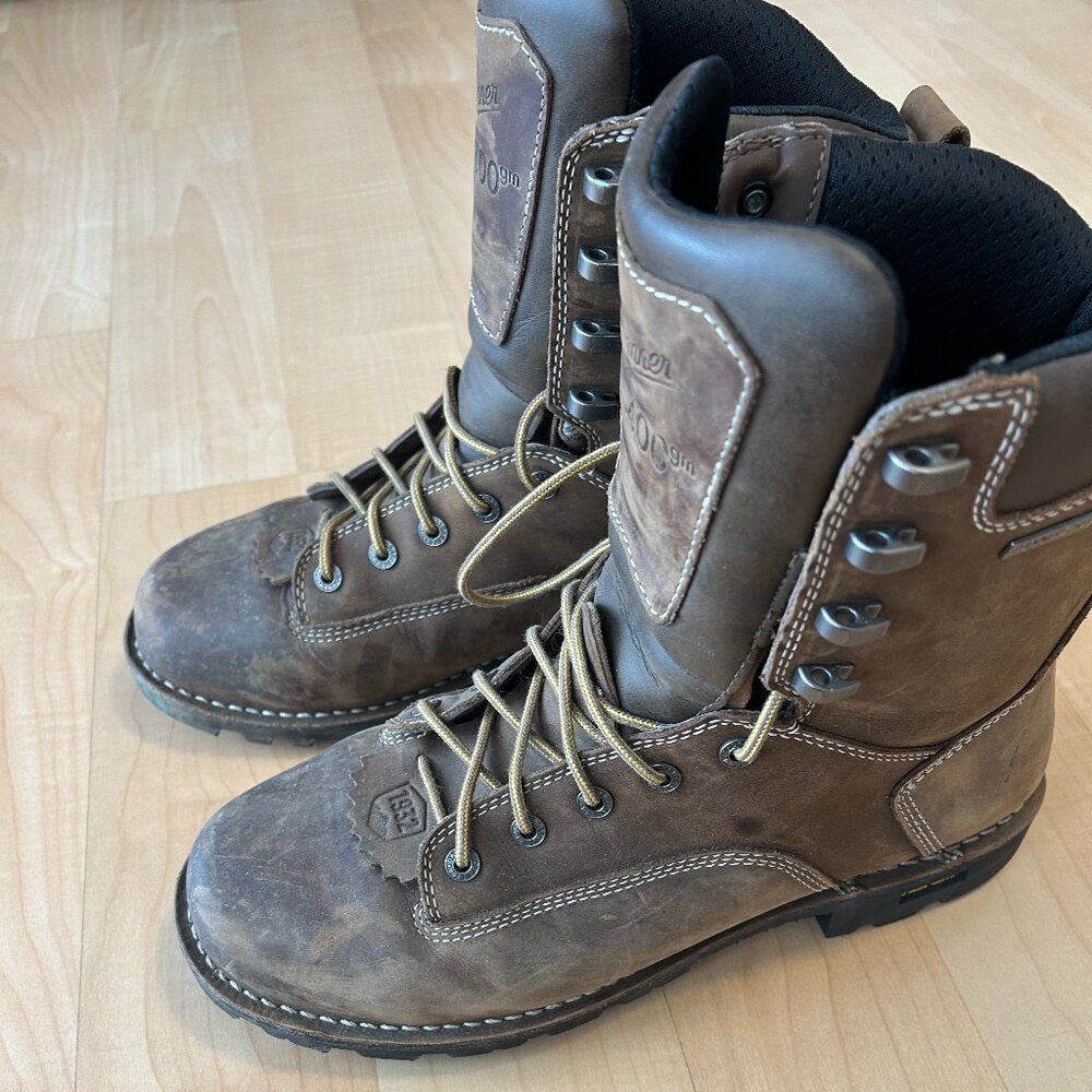 Danner Gritstone 8" Mens 9.5 D Brown Leather Alloy Toe Waterproof Work Boots - Picture 5 of 14